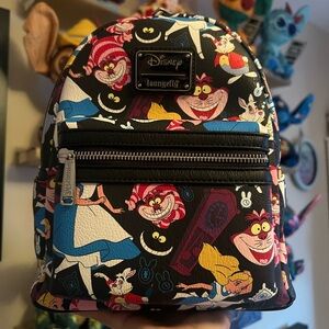 NEW WITH TAGS Loungefly Disney Alice In Wonderland Mini Backpack!!!